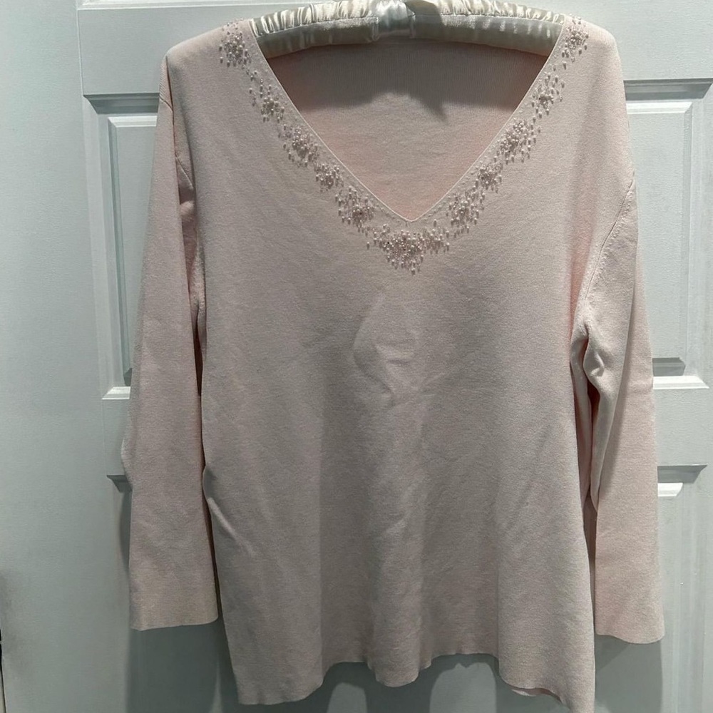 pink beaded top